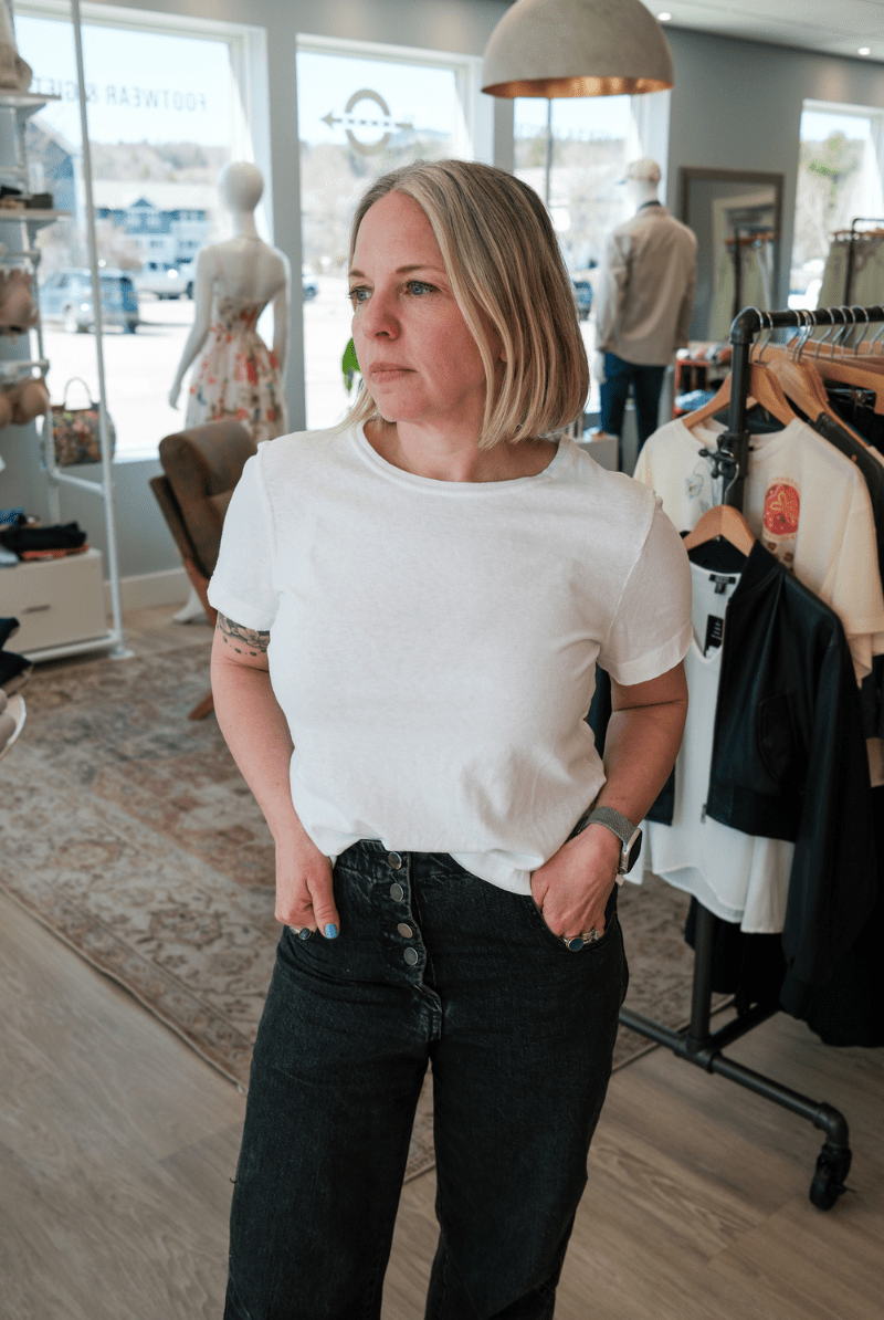 Everyday Crewneck in White - Archery Close - Archery Close