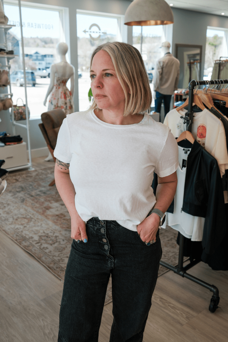 Everyday Crewneck in White - Archery Close - Archery Close