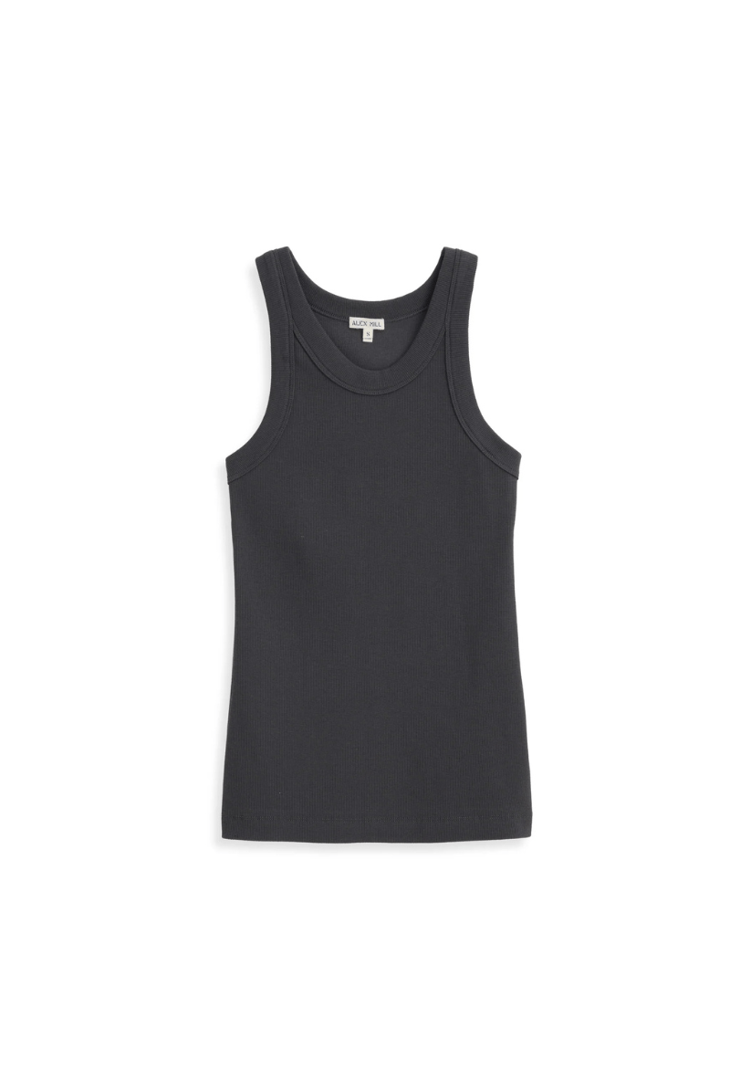 Everyday Ribbed Tank in Pebble - Alex Mill - Archery Close