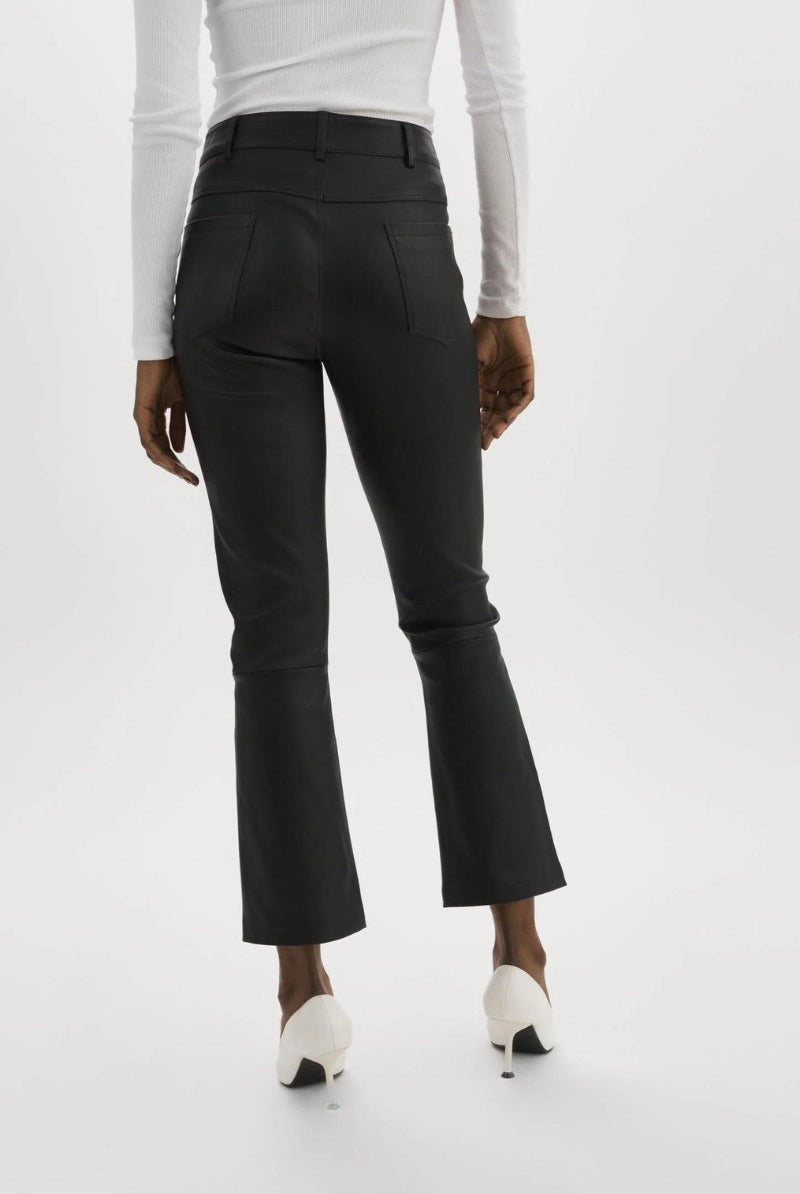 Faris Black Leather Pant - Lamarque - Archery Close