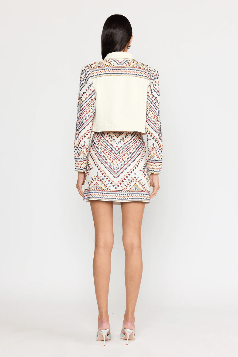 Fenix Jacket in Ecru Mosaic - Christy Lynn - Archery Close