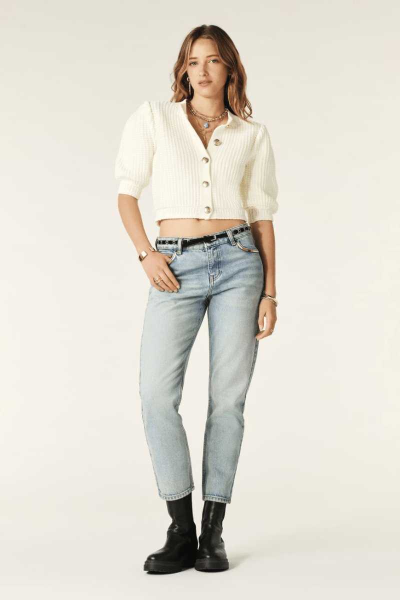 Garance Cardigan in Ecru - ba&sh - Archery Close