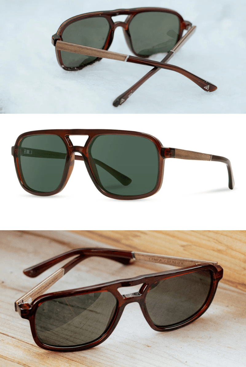 Glacier - Clay Sunglasses - Shwood Eyewear - Archery Close