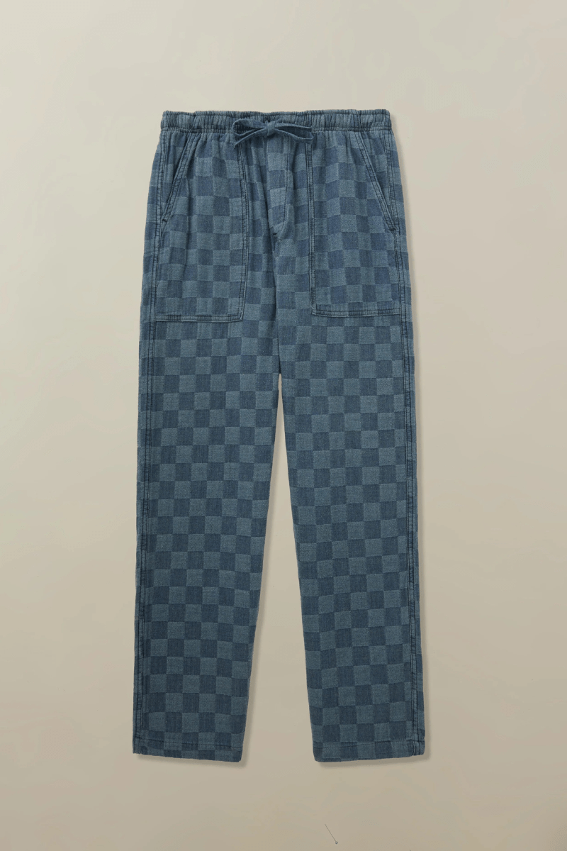 Harbor Drawstring Pant in Faded Patchwork - Road to Nowhere Clothing - Archery Close