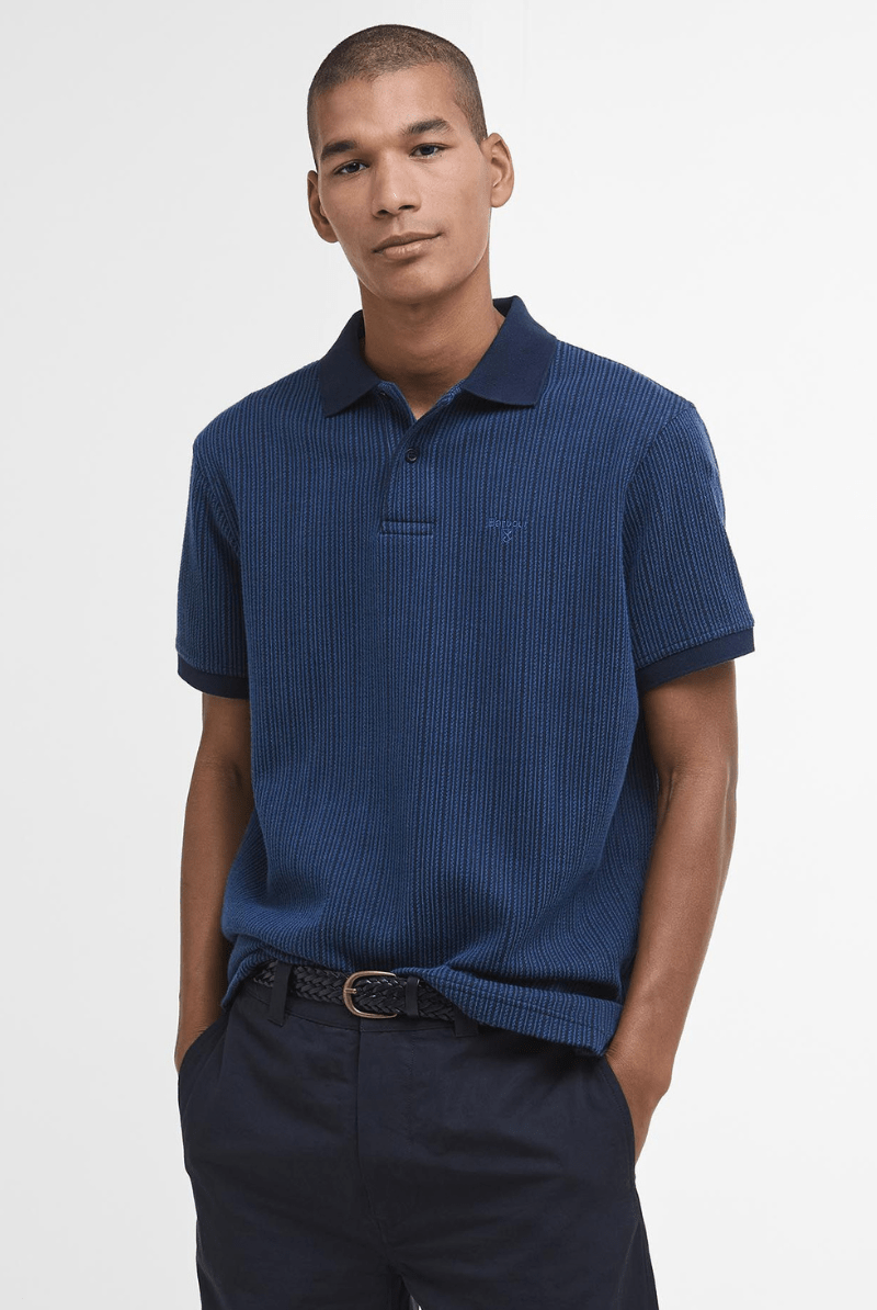 Harworth Polo in Navy - Barbour - Archery Close