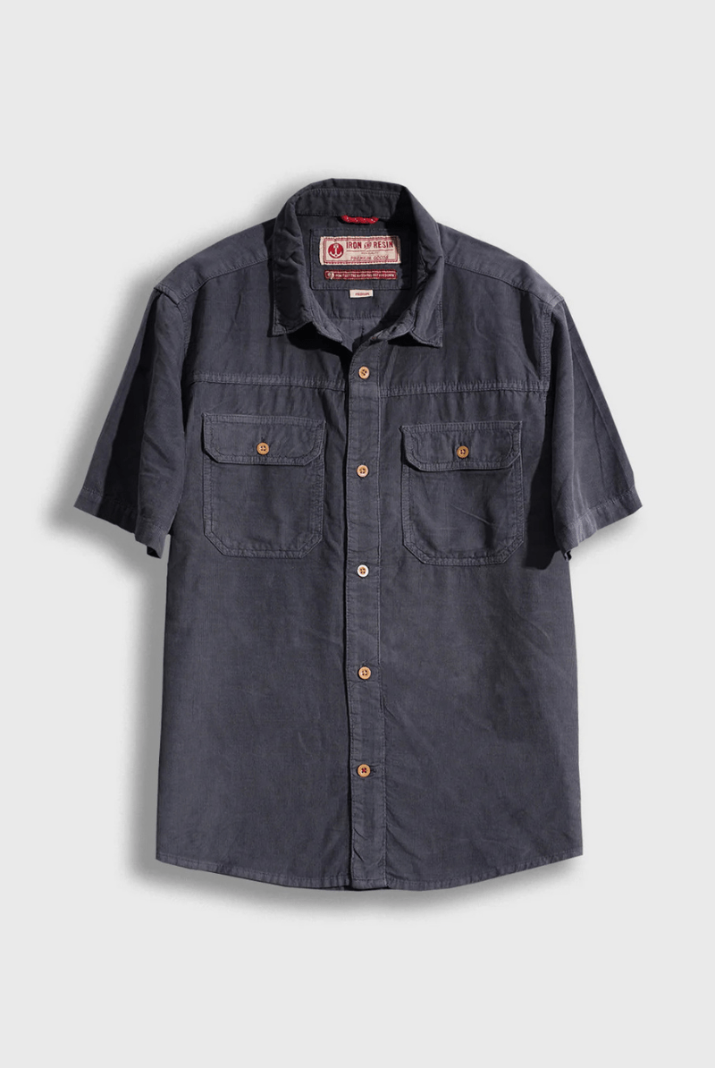 Herman Shirt in Dark Slate - Iron and Resin - Archery Close