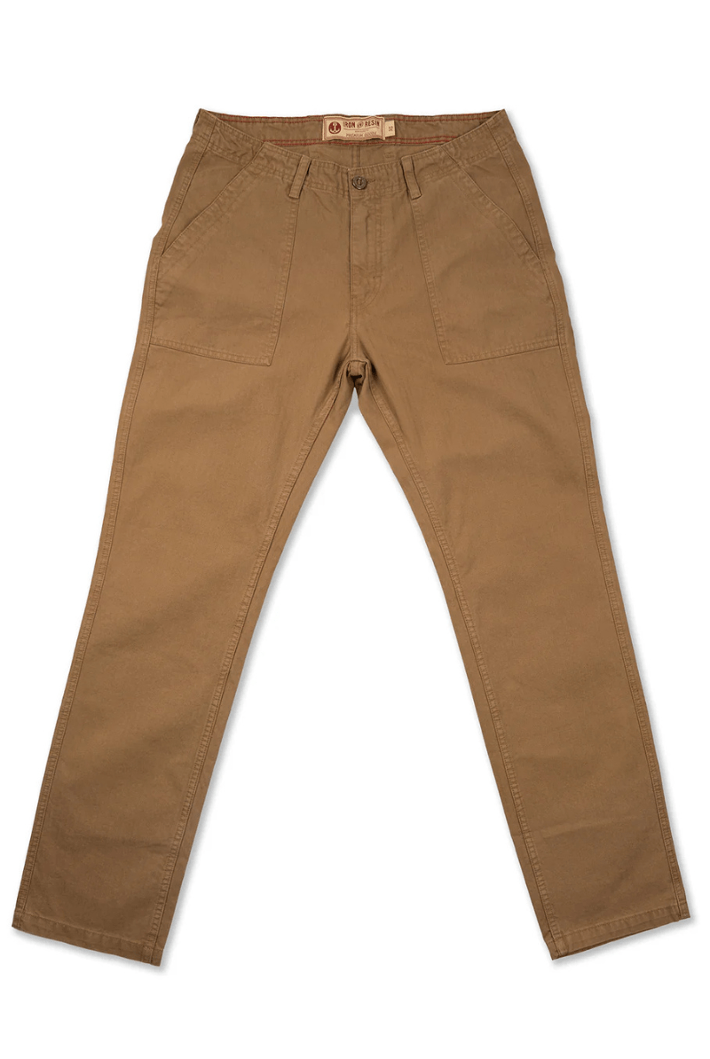 Herringbone Brigade Pant in Khaki - Iron and Resin - Archery Close