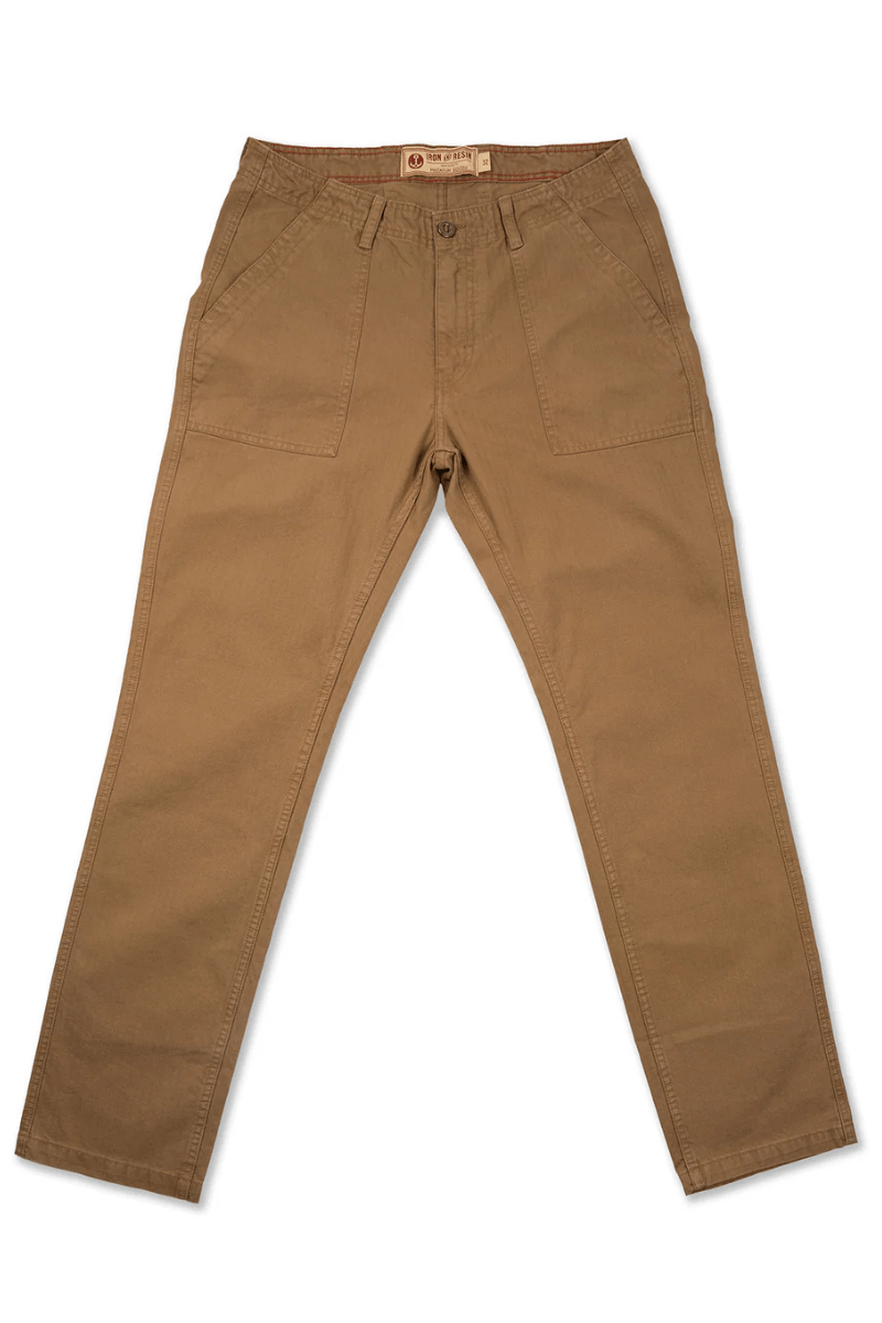 Herringbone Brigade Pant in Khaki - Iron and Resin - Archery Close