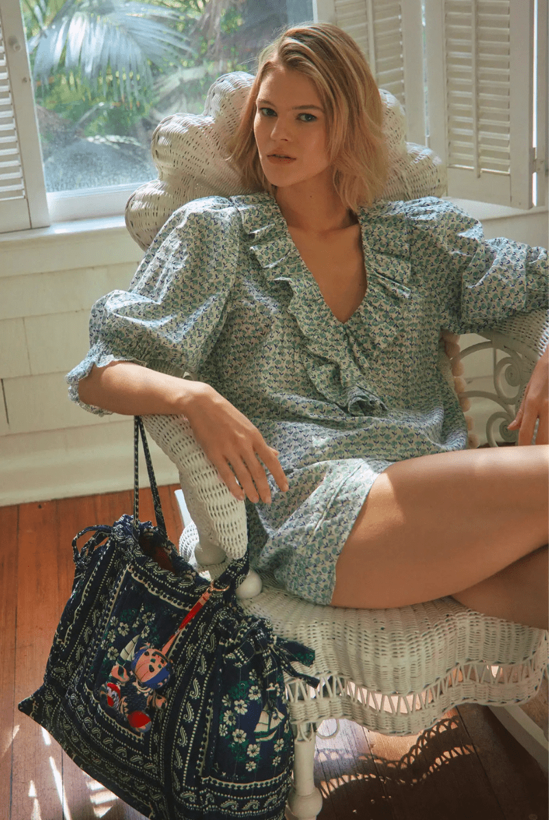 Imogen Top in Ditsy Floral - Hunter Bell - Archery Close