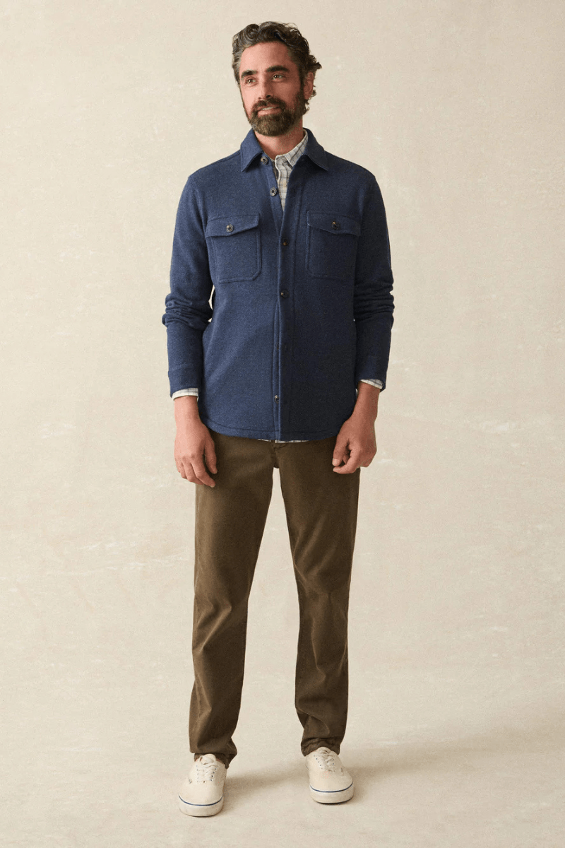 Inlet Knit CPO - Faherty Brand - Archery Close