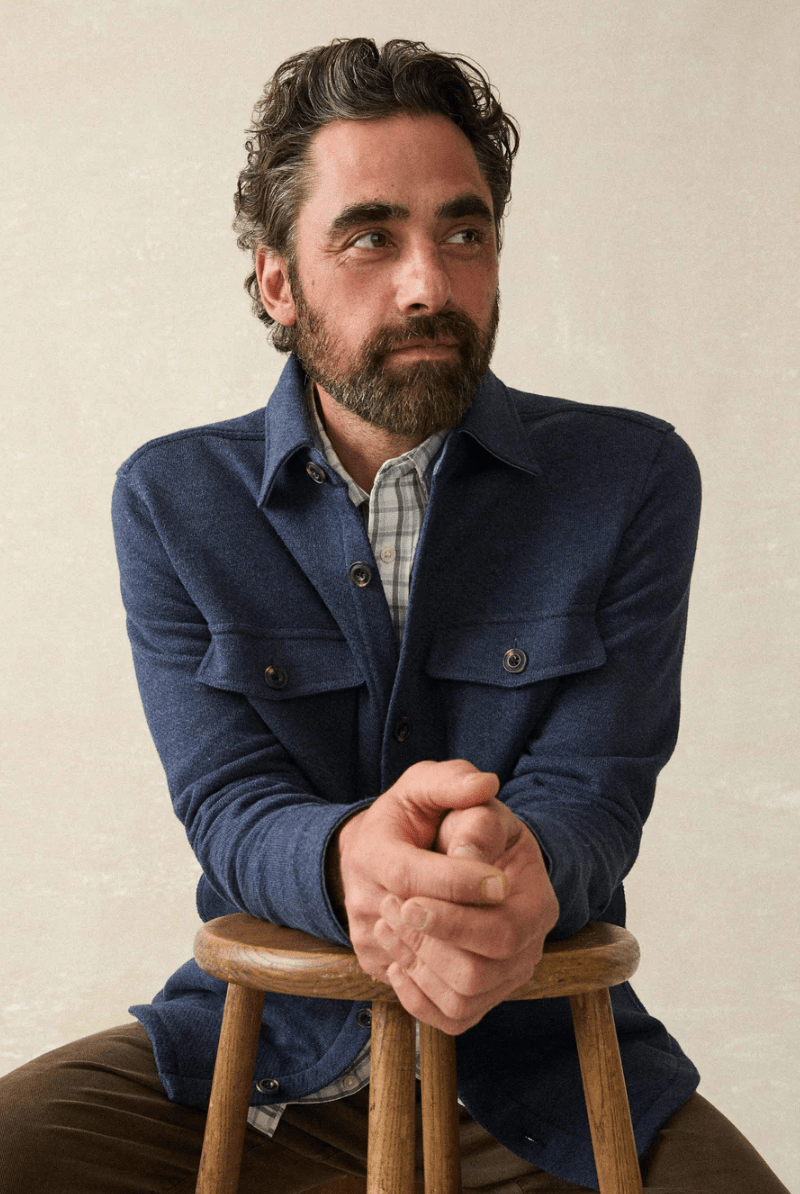 Inlet Knit CPO - Faherty Brand - Archery Close