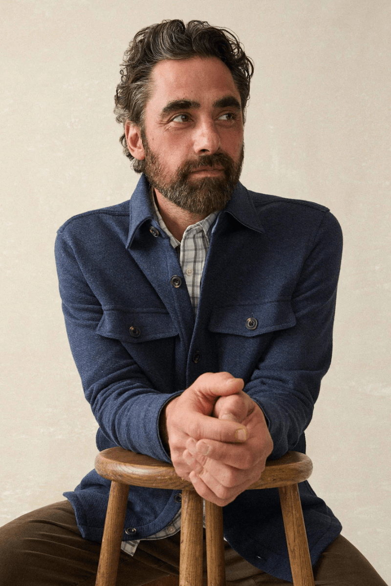 Inlet Knit CPO - Faherty Brand - Archery Close