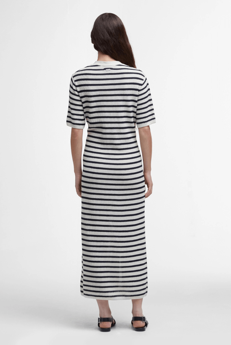 Isla Striped Knitted Midi Dress - Barbour - Archery Close