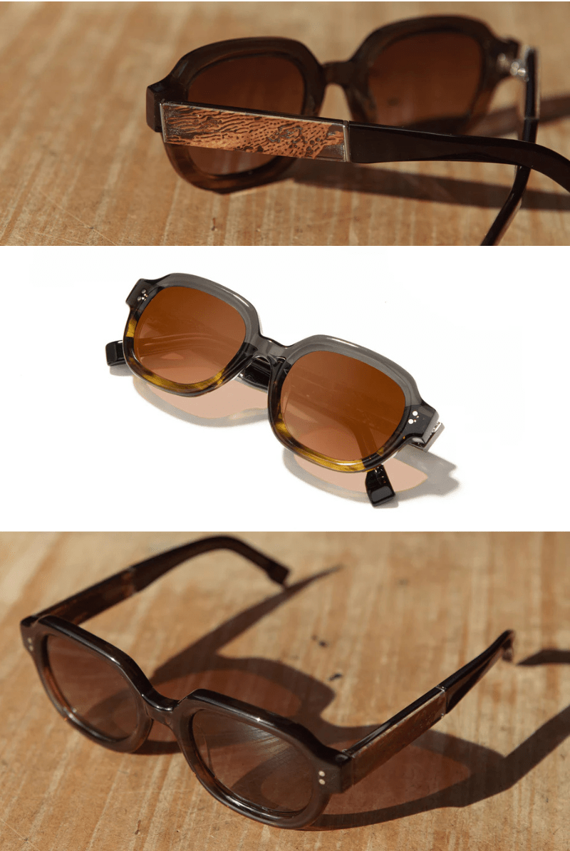 Jasper - Oak Moss/Mushroom Sunglasses - Shwood Eyewear - Archery Close
