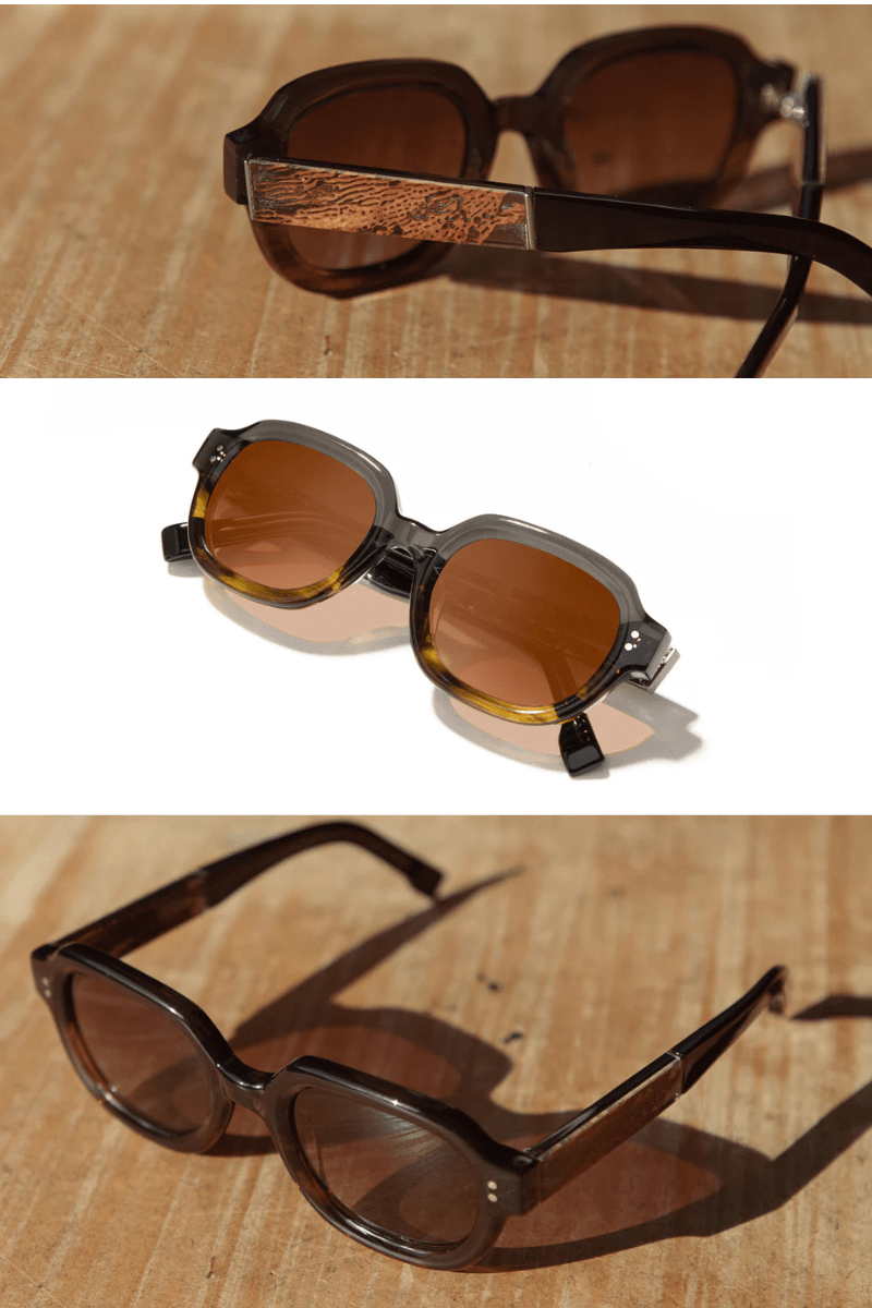 Jasper - Oak Moss/Mushroom Sunglasses - Shwood Eyewear - Archery Close