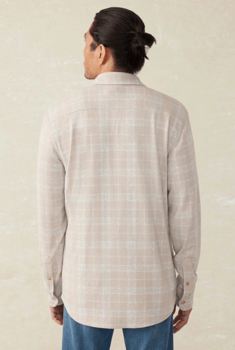 Legend Sweater Shirt - Desert Plains Plaid - Faherty Brand - Archery Close