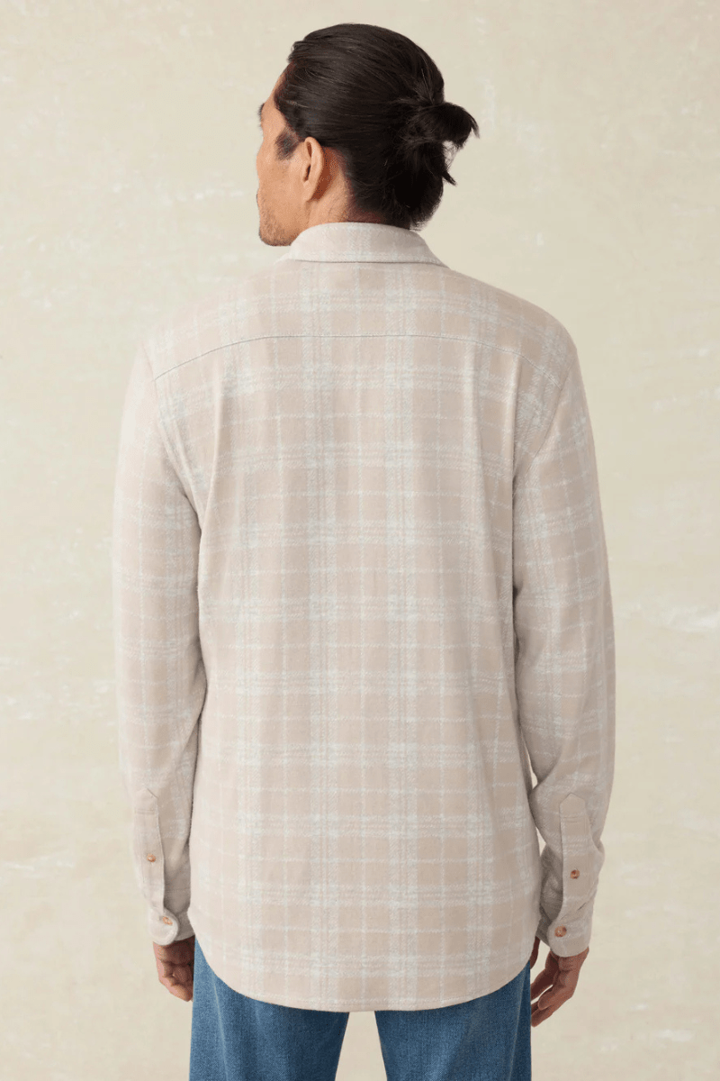 Legend Sweater Shirt - Desert Plains Plaid - Faherty Brand - Archery Close