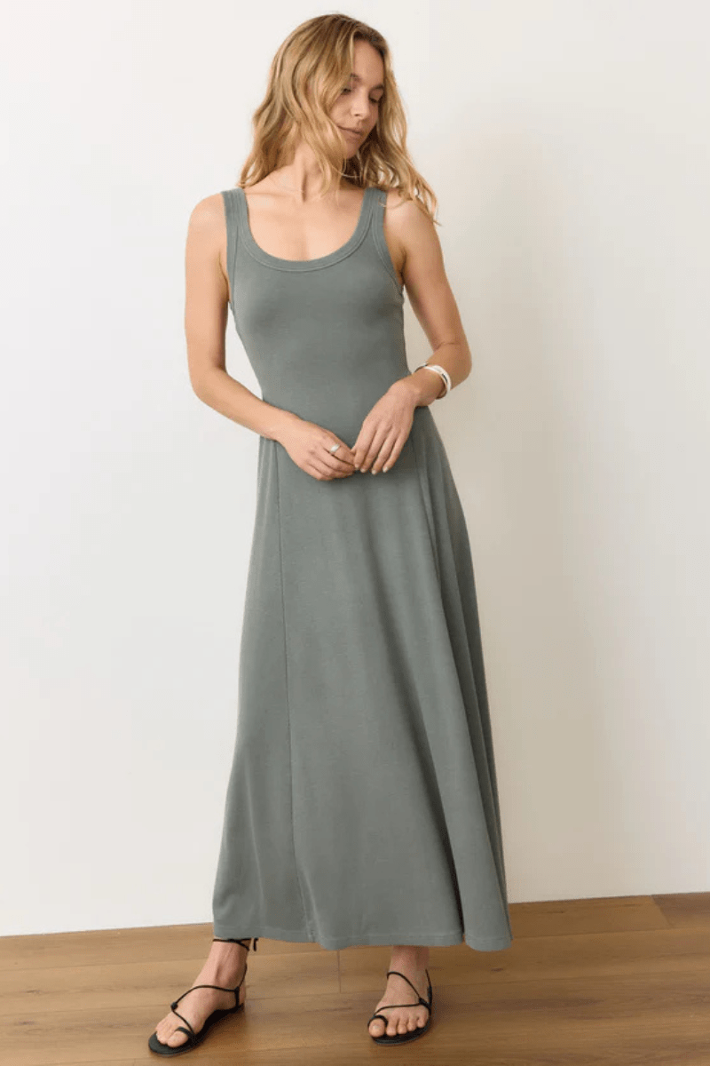 Lexi Rib Sun - In Fit & Flare Dress - Marine Layer - Archery Close