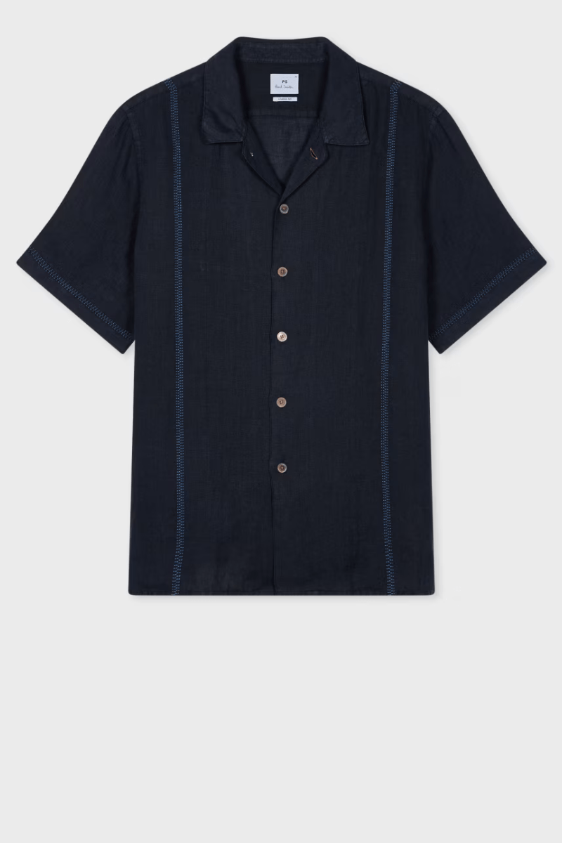 Linen Short - Sleeve Blanket - Stitch Shirt - Paul Smith - Archery Close