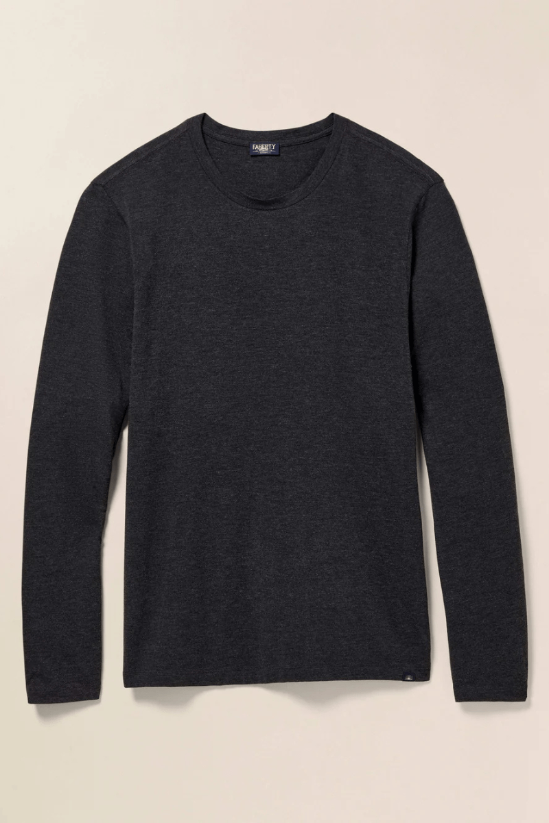 Long Sleeve Movement T Shirt - Faherty Brand - Archery Close