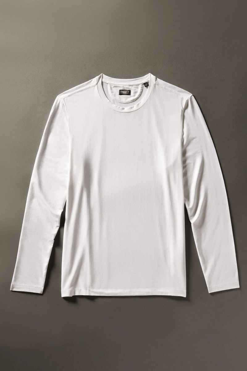 Long Sleeve Movement T Shirt - Faherty Brand - Archery Close