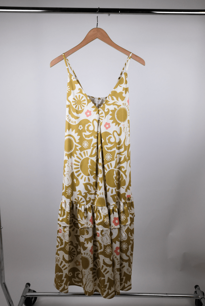 Macie Dress in Lime - Corey Lynn Calter - Archery Close