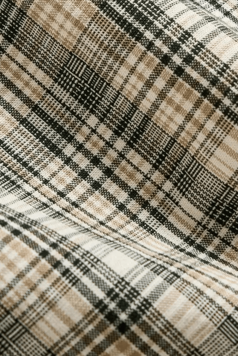 Micro - Madras Plaid John T-Shirt in Scarab - Billy Reid - Archery Close