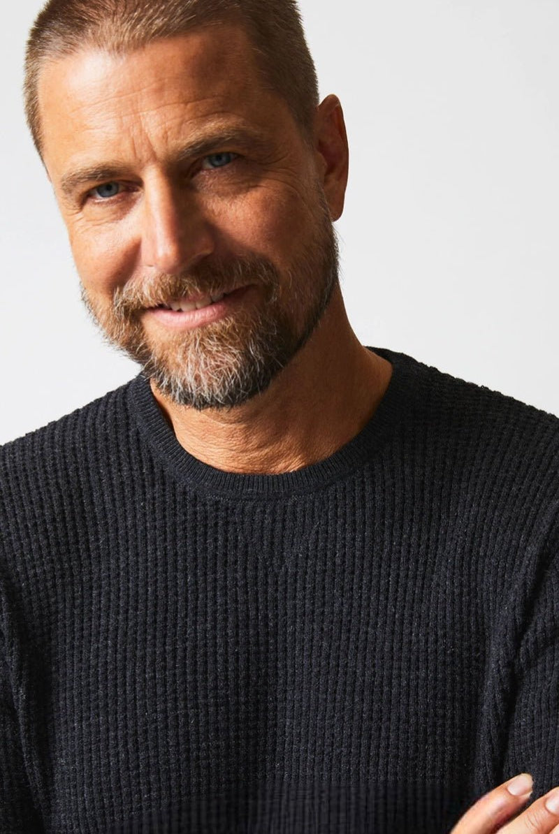 Billy Reid Mini Waffle Crew - Archery Close Men's