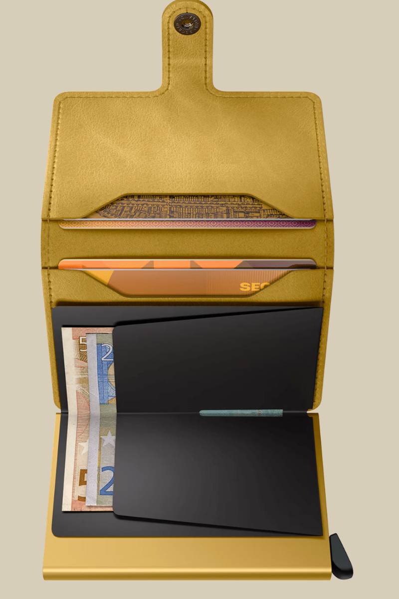 Miniwallet in Vintage Yellow - Secrid - Archery Close