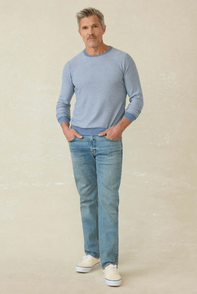 Movement Crewneck Sweater - Faherty Brand - Archery Close