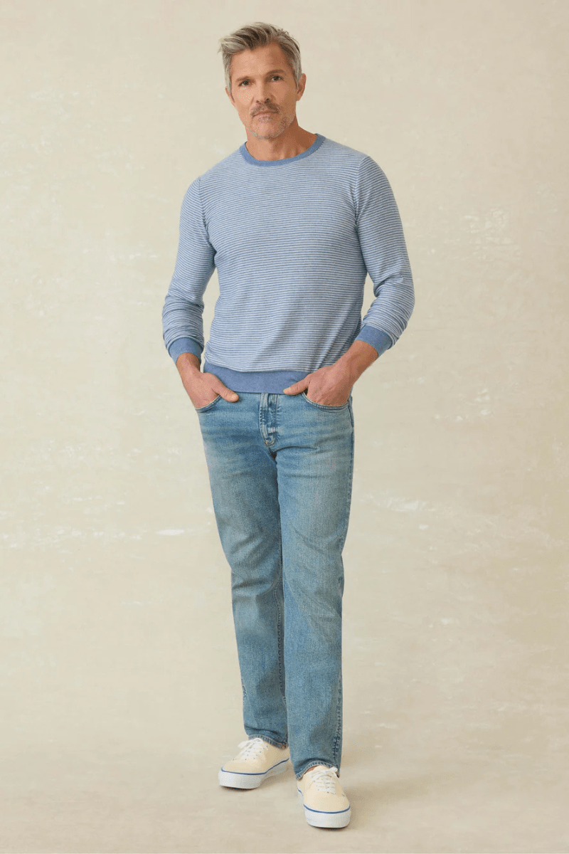 Movement Crewneck Sweater - Faherty Brand - Archery Close