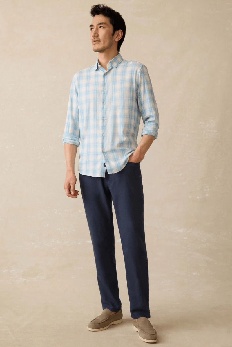 Movement Linen 5 - Pocket Pant - Faherty Brand - Archery Close