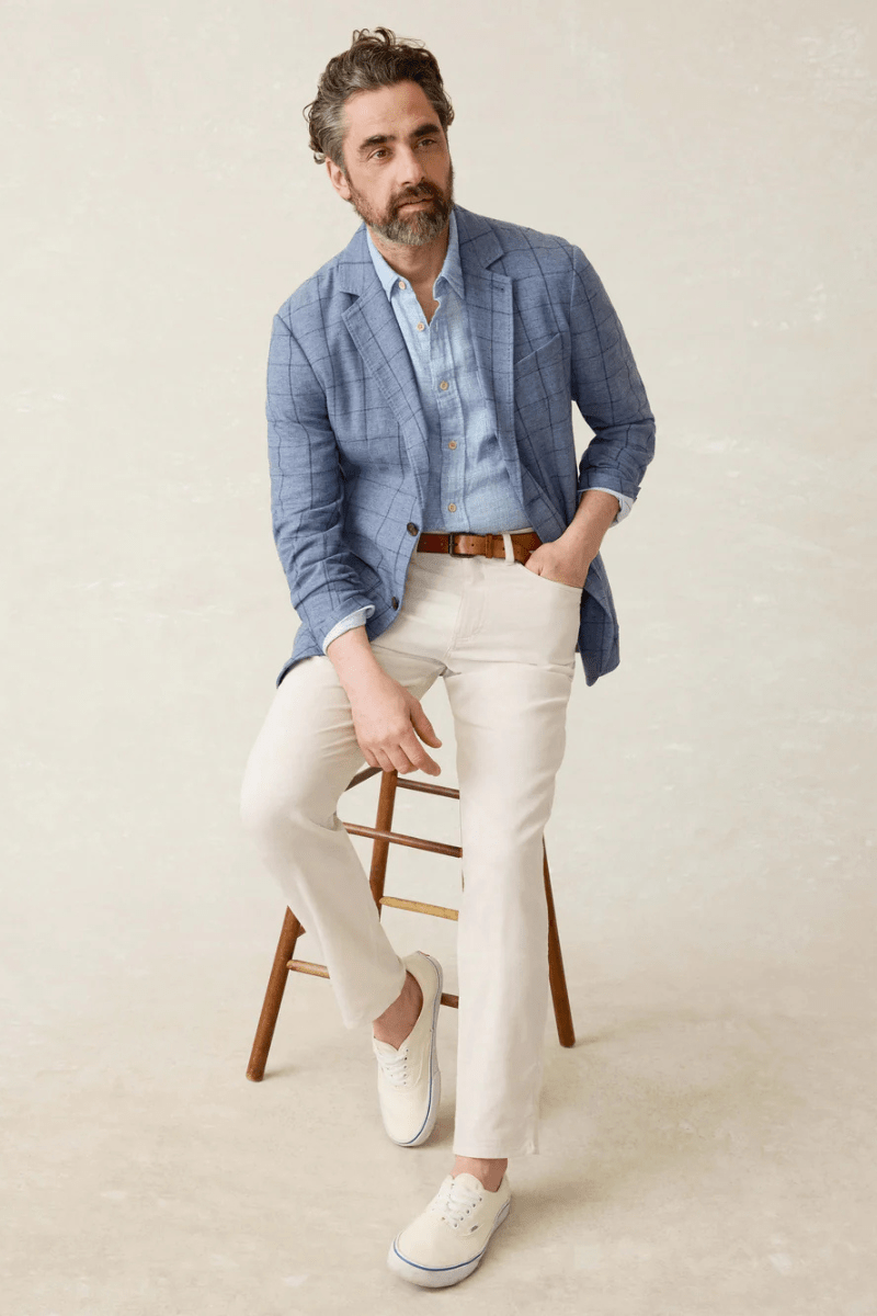 Movement Linen 5 - Pocket Pant - Faherty Brand - Archery Close