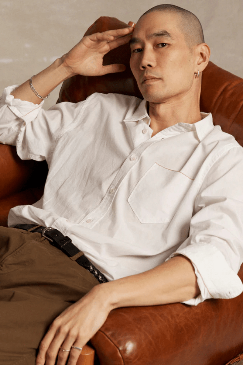 MSL 1 - Pocket Shirt in White - Billy Reid - Archery Close