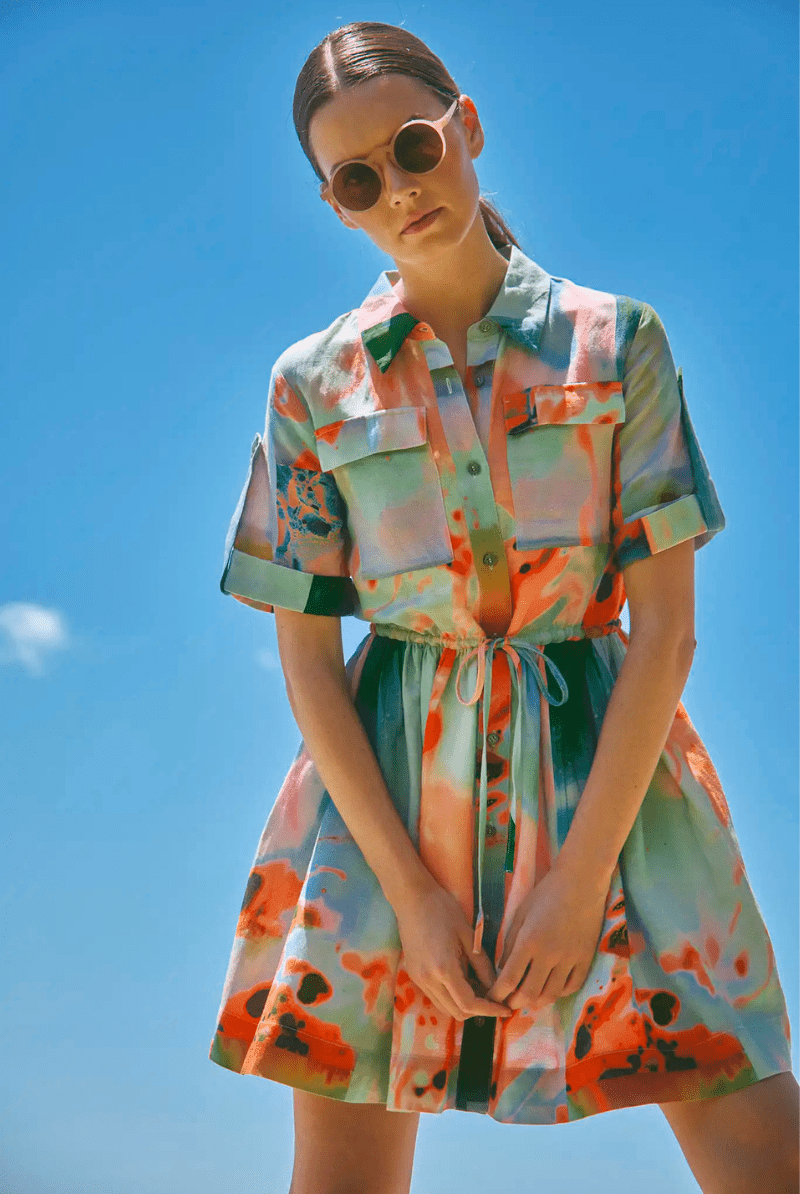 Peyton Dress in Lava Lamp - Hunter Bell - Archery Close