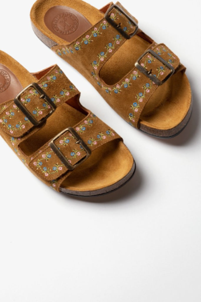 Pool Suede Embroidery Slide - Penelope Chilvers - Archery Close