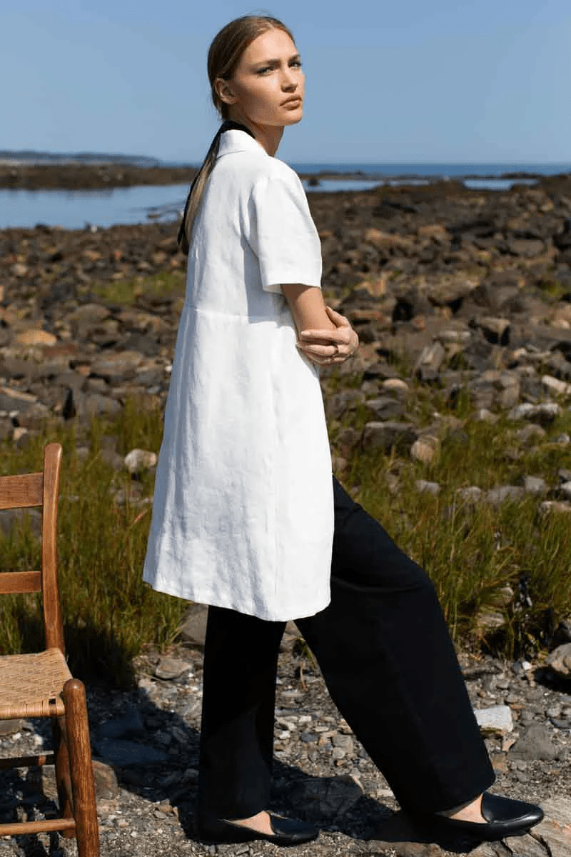 Potter's Shirtdress in White - Emerson Fry - Archery Close