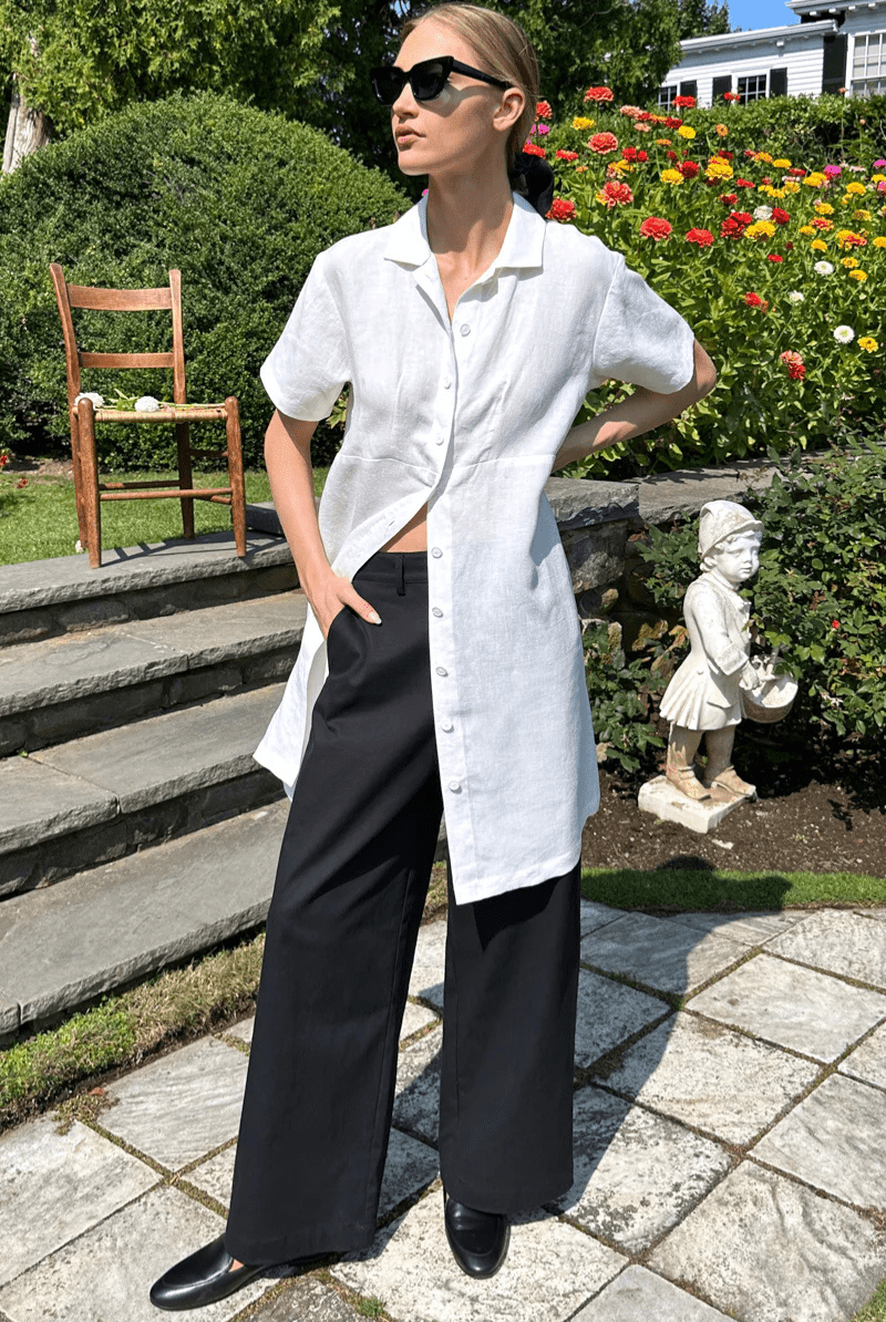 Potter's Shirtdress in White - Emerson Fry - Archery Close