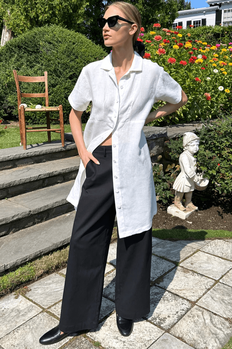 Potter's Shirtdress in White - Emerson Fry - Archery Close