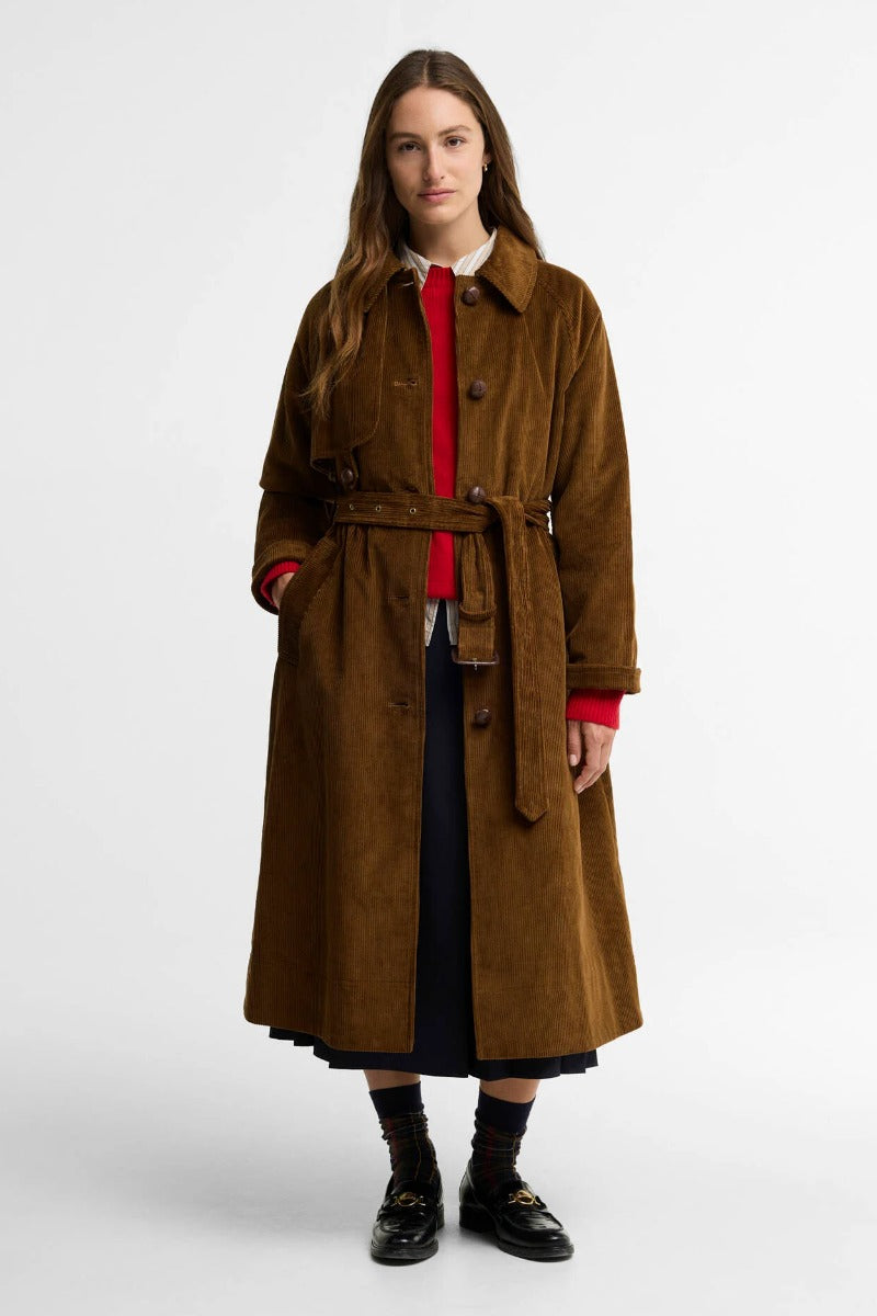 Barbour Antonella Cord Trench Coat