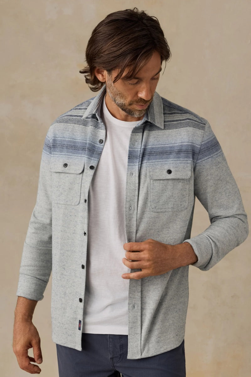 Faherty Brand Legend Sweater Shirt - River Stone Ombre
