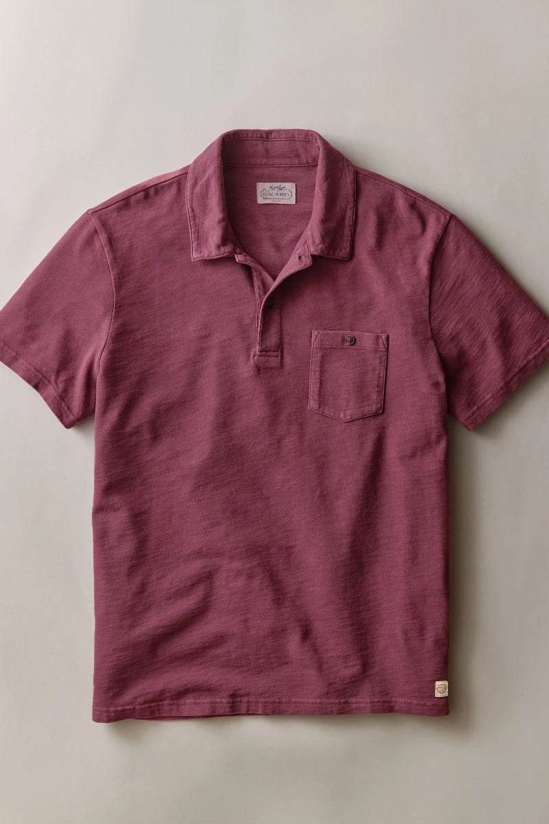 Marine Layer Luxe Slub Pocket Polo