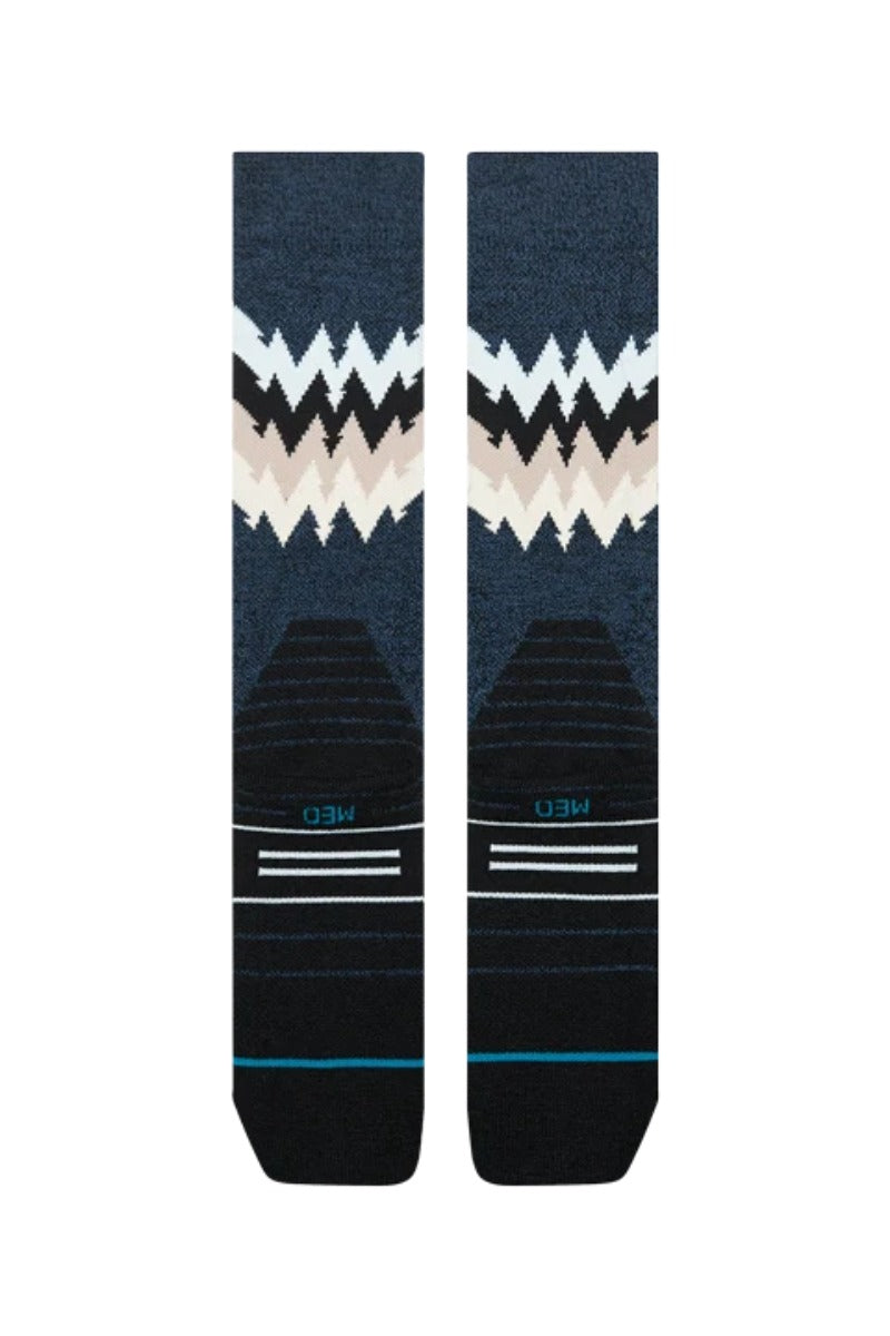 Stance Thompson Mid Wool Snow - Black Heather