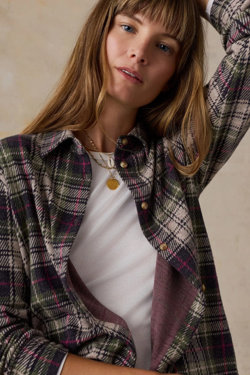 Faherty Brand Legend Sweater Classic Shirt - Sugar Hill Plaid