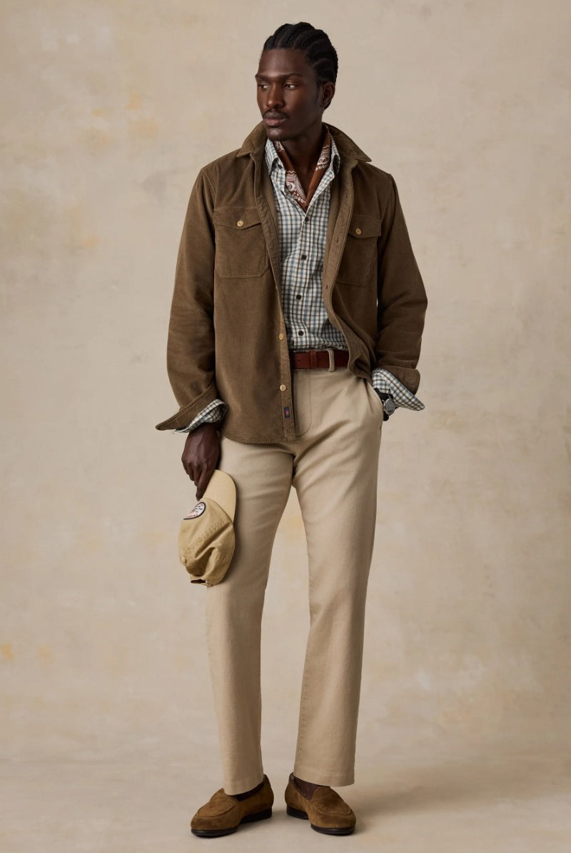 Faherty Brand Soft Twill Movement Shirt in Burr Oak Gingham