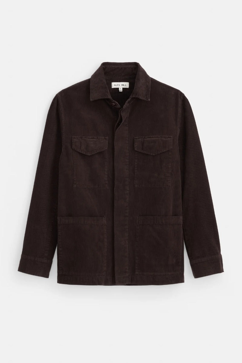 Alex Mill Garment Dyed Chore Jacket in Corduroy - Mole