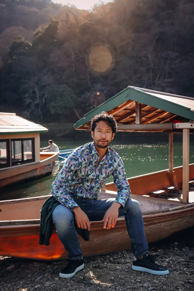 A Fish Named Fred Shirt Tokyo Signs - Multicolour Green