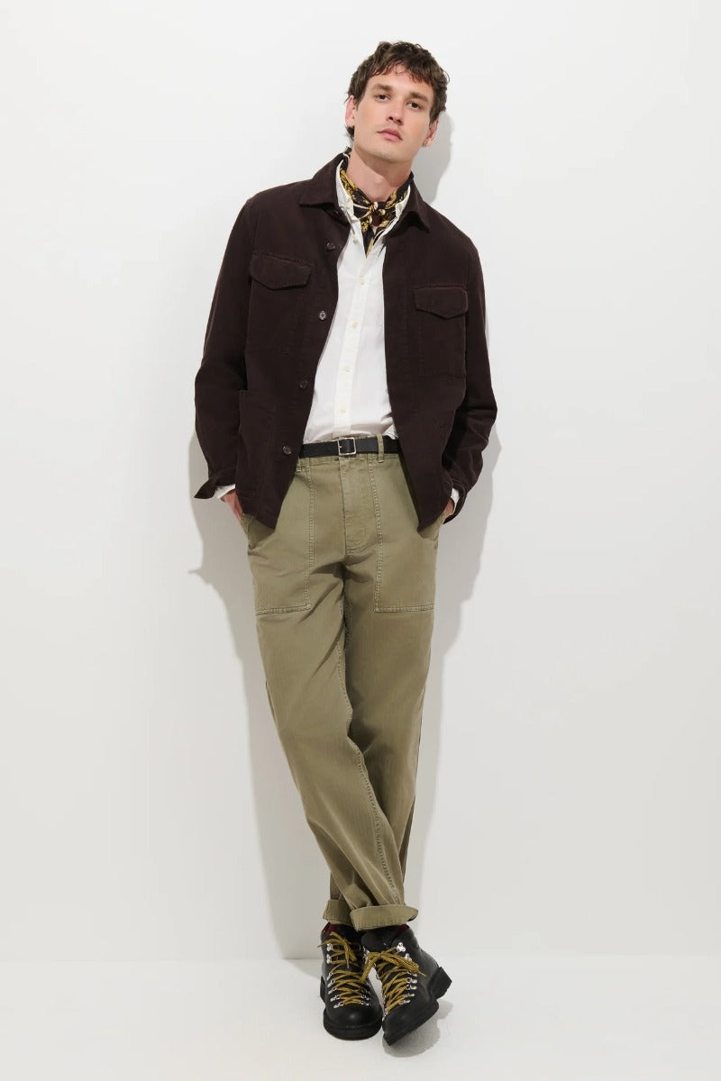 Alex Mill Garment Dyed Chore Jacket in Corduroy - Mole