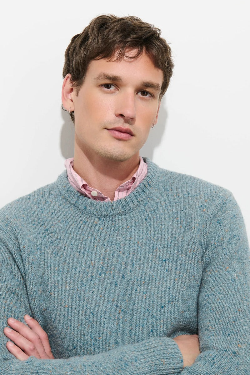 Alex Mill Donegal Crew Neck Sweater - Seamist