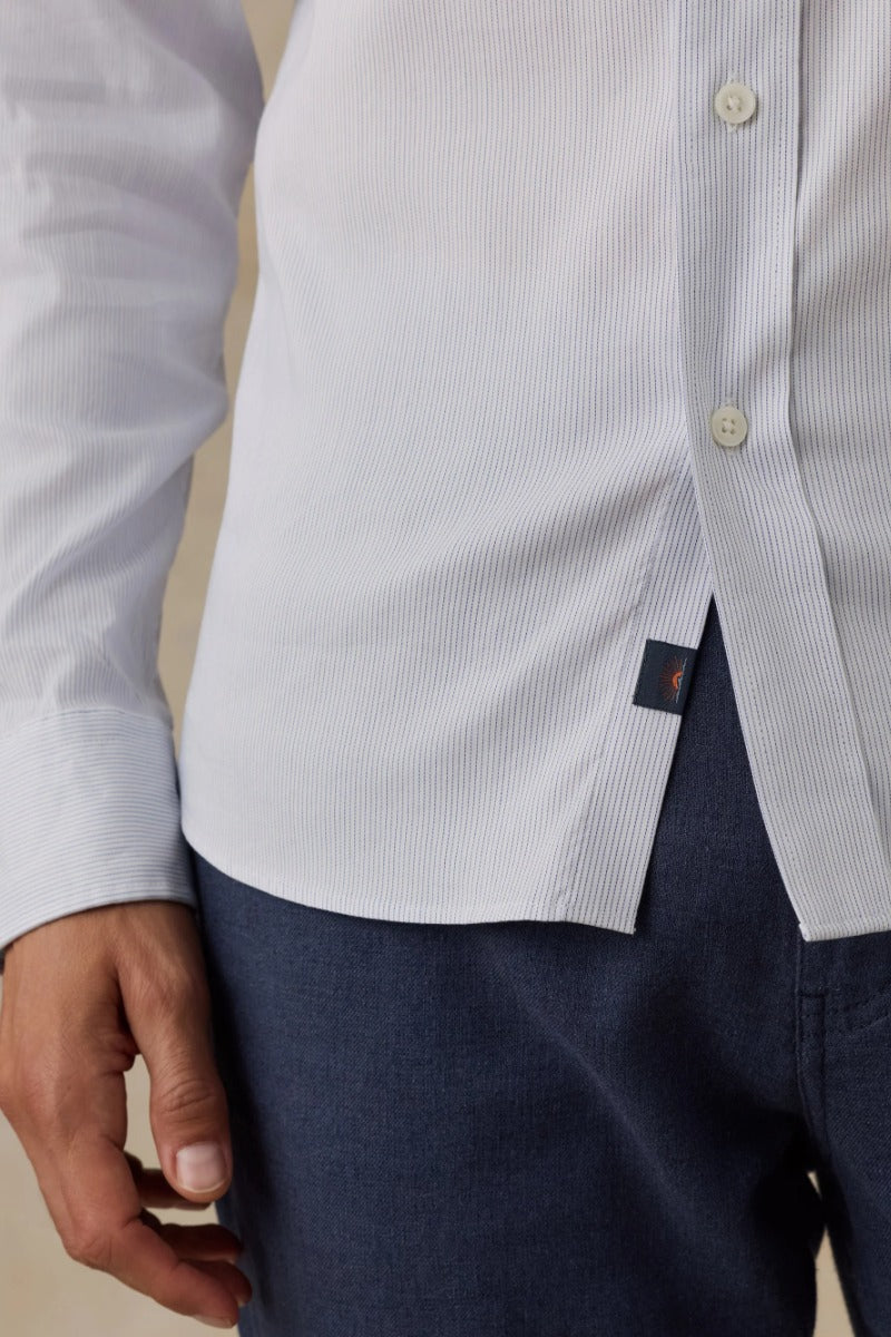 Faherty Brand The Movement Shirt - Open Sky Stripe